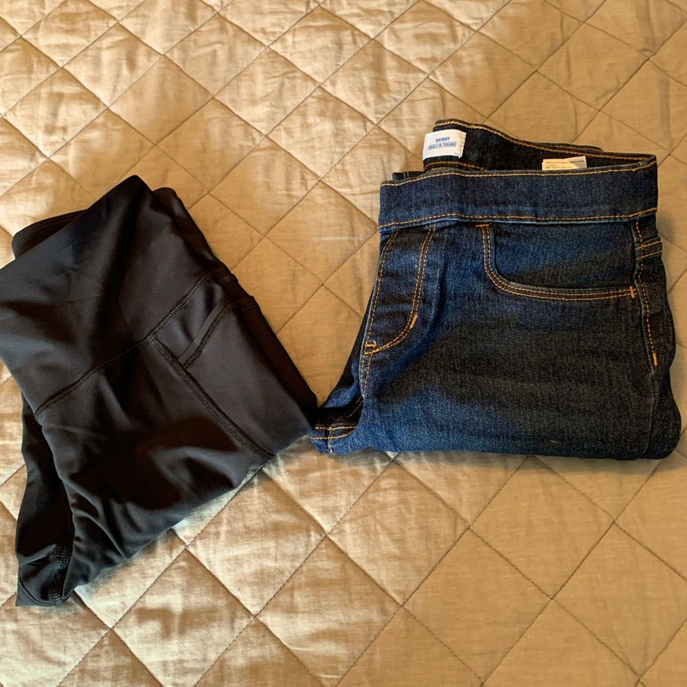 Old navy leggings & skinny jeans